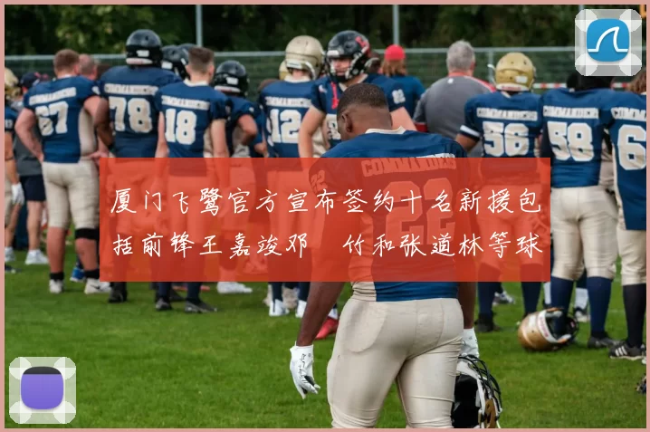 厦门飞鹭官方宣布签约十名新援包括前锋王嘉竣邓棽竹和张道林等球员