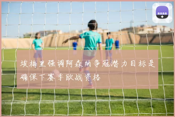 埃梅里强调阿森纳争冠潜力目标是确保下赛季欧战资格